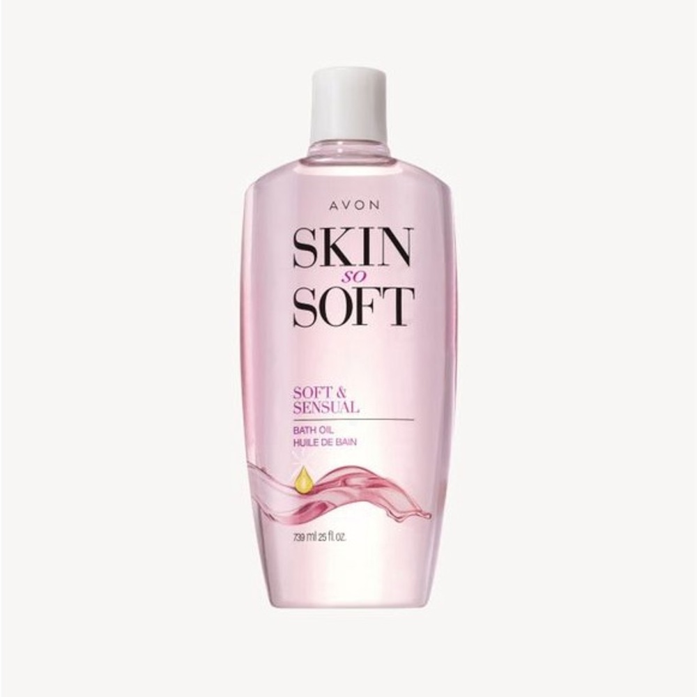 Avon Skin So Soft Soft and Sensual Bath Oil JUMBO - Pink Grande sale sell